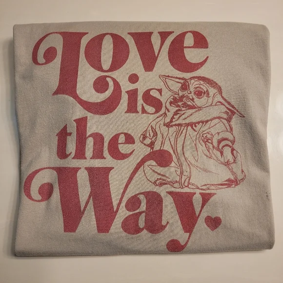 Love Is The Way Grogu The Child Tee MANDALORIAN STAR WARS X DISNEY XXL - Picture 2 of 9